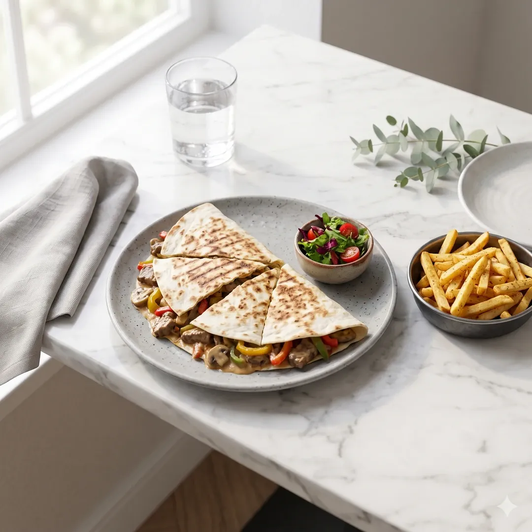 Etli Mantarlı Quesadilla